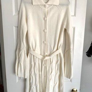 Beige Button Down Sweater